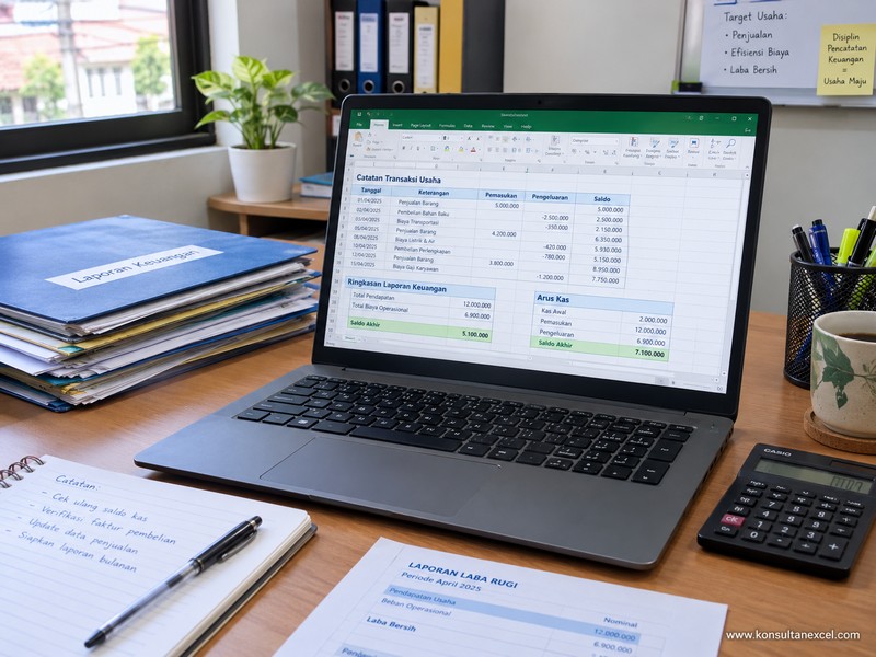 Harga Custom Aplikasi Excel Akuntansi